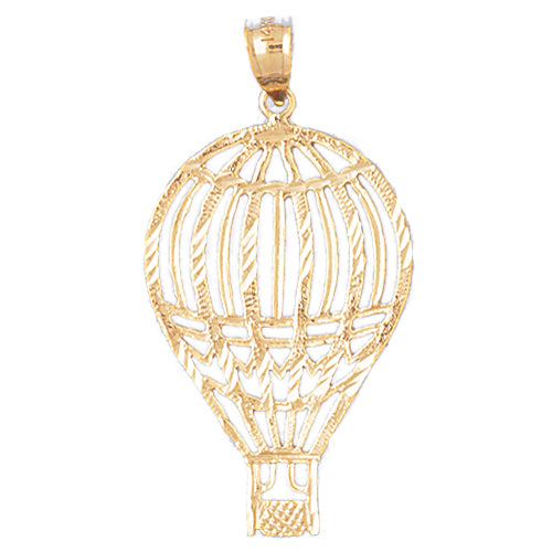 14k Yellow Gold Hot Air Balloon Charm — Dazzlers Inc
